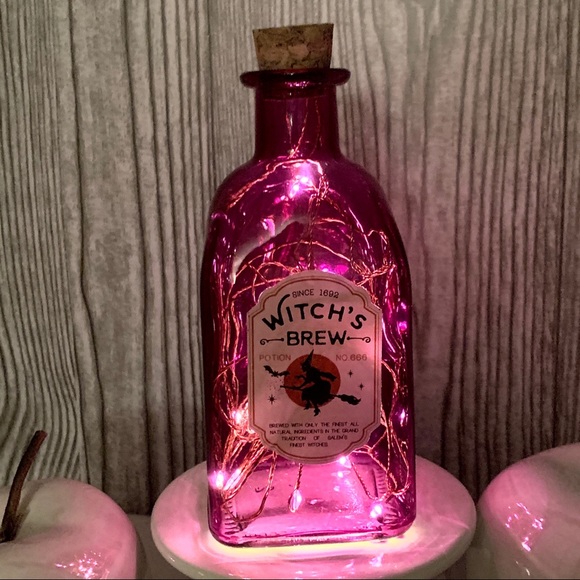 Other - NWT 🧙Magic WITCH’S BREW Light-Up Bottle Decor Set